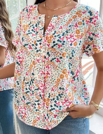 Bluza SHEIN CURVE, floral