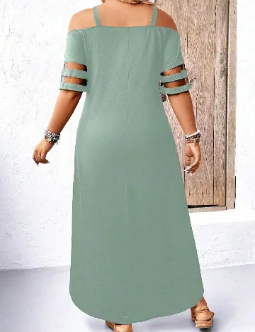 Rochie lunga SHEIN CURVE, verde