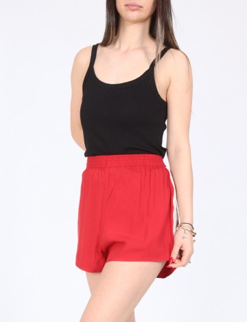 Pantaloni scurti Pull&Bear, rosu