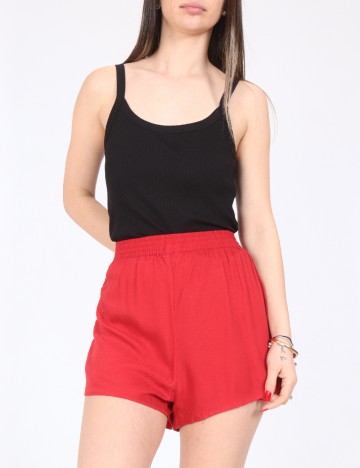 Pantaloni scurti Pull&Bear, rosu