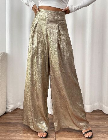 Pantaloni SHEIN, auriu