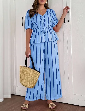 Compleu SHEIN CURVE, albastru