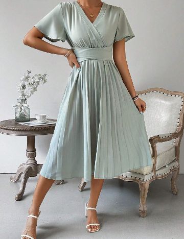 Rochie scurta SHEIN, verde