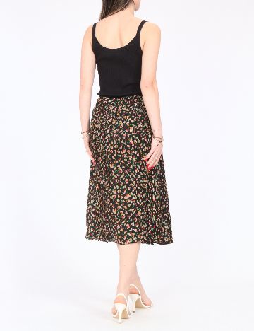 Fusta Zara, negru floral