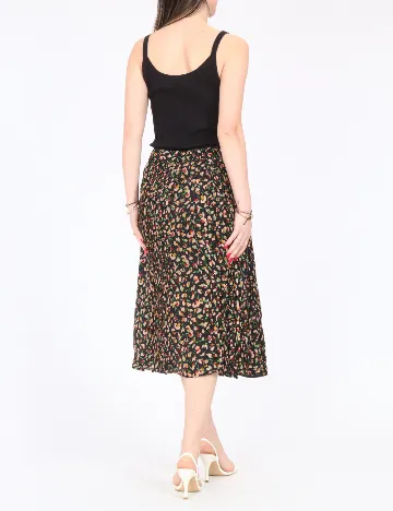 Fusta Zara, negru floral