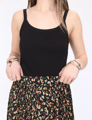 Fusta Zara, negru floral