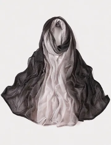 Esarfa SHEIN, gri/negru