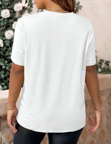 Tricou SHEIN CURVE, alb