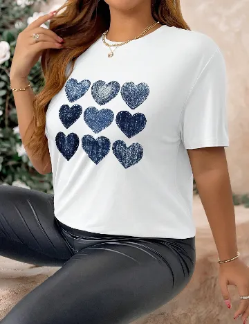 Tricou SHEIN CURVE, alb