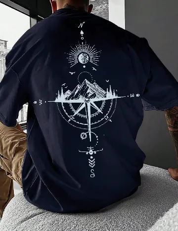 Tricou SHEIN, bleumarin