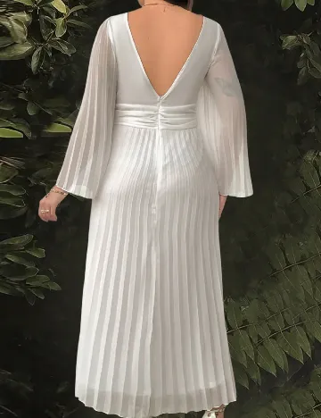 Rochie lunga SHEIN CURVE, alb