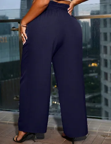 Pantaloni SHEIN CURVE, bleumarin