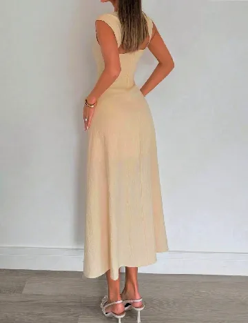 Rochie lunga SHEIN, crem