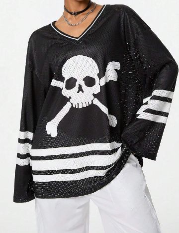 Bluza Oversize SHEIN, negru