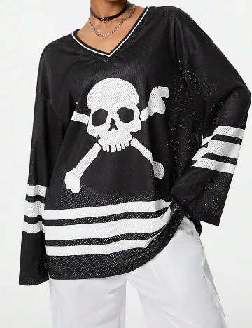 Bluza Oversize SHEIN, negru