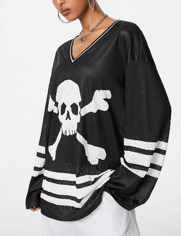 Bluza Oversize SHEIN, negru