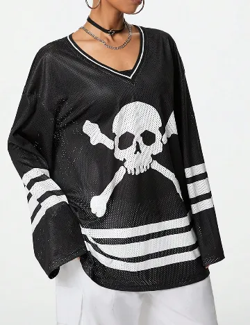 Bluza Oversize SHEIN, negru