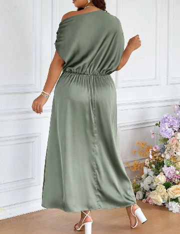 Rochie lunga SHEIN CURVE, verde