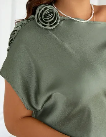 Rochie lunga SHEIN CURVE, verde