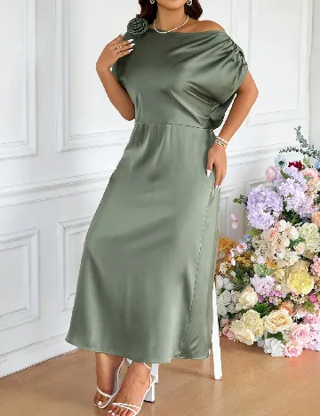 Rochie lunga SHEIN CURVE, verde
