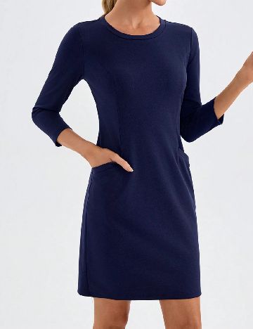 Rochie scurta SHEIN, bleumarin