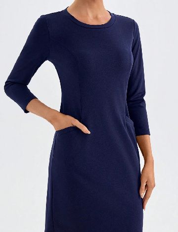 Rochie scurta SHEIN, bleumarin