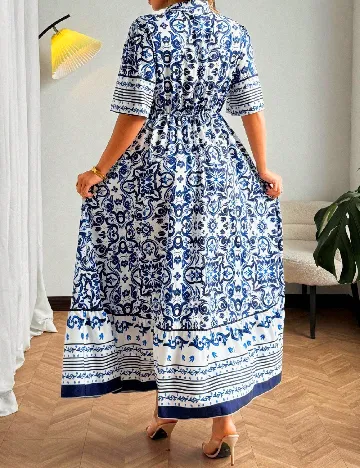 Rochie lunga SHEIN CURVE, albastru