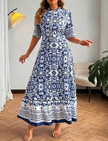 Rochie lunga SHEIN CURVE, albastru