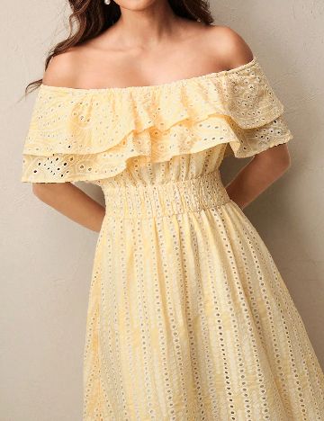 Rochie lunga Anewsta, galben