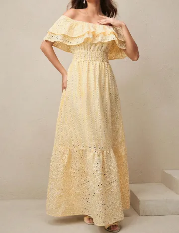 Rochie lunga Anewsta, galben