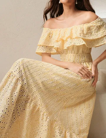 Rochie lunga Anewsta, galben