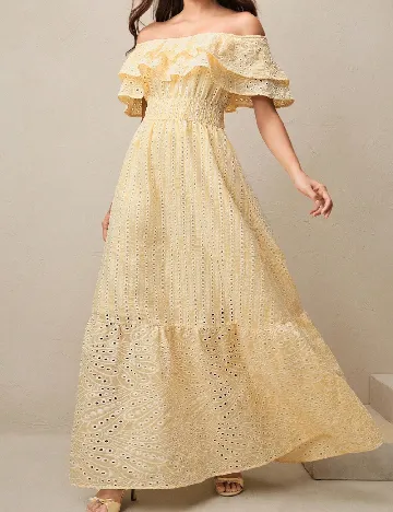 Rochie lunga Anewsta, galben