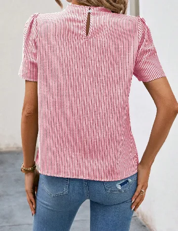 Bluza SHEIN CURVE, alb/rosu