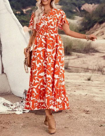 Rochie medie SHEIN, portocaliu