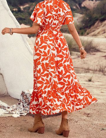 Rochie medie SHEIN, portocaliu