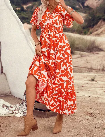 Rochie medie SHEIN, portocaliu