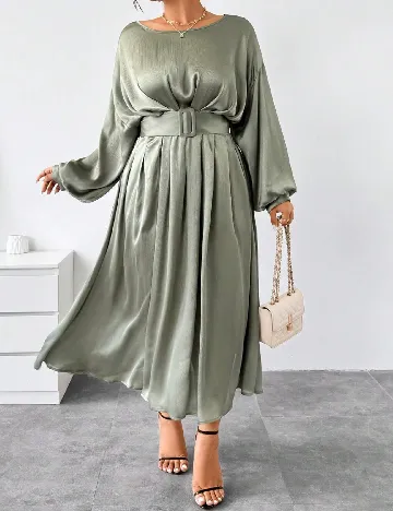 Rochie lunga SHEIN CURVE, verde