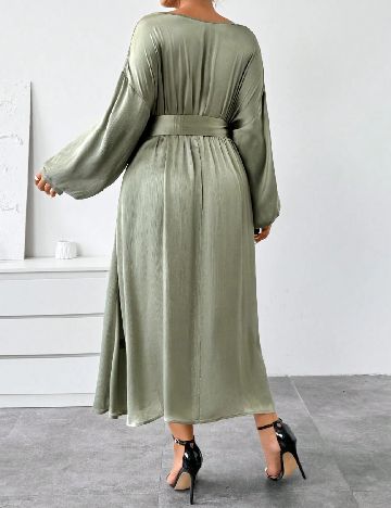 Rochie lunga SHEIN CURVE, verde