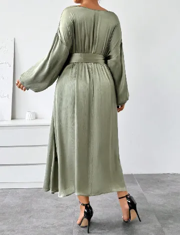 Rochie lunga SHEIN CURVE, verde