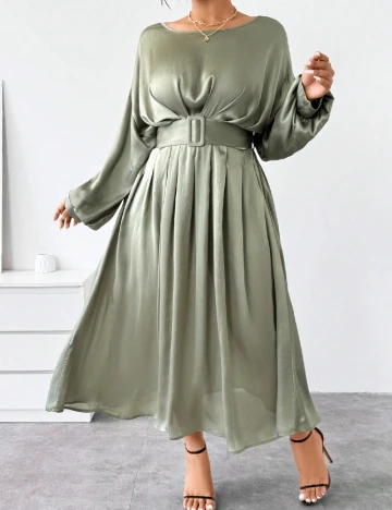 Rochie lunga SHEIN CURVE, verde