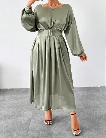 Rochie lunga SHEIN CURVE, verde