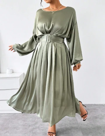 Rochie lunga SHEIN CURVE, verde