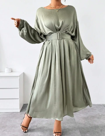 Rochie lunga SHEIN CURVE, verde