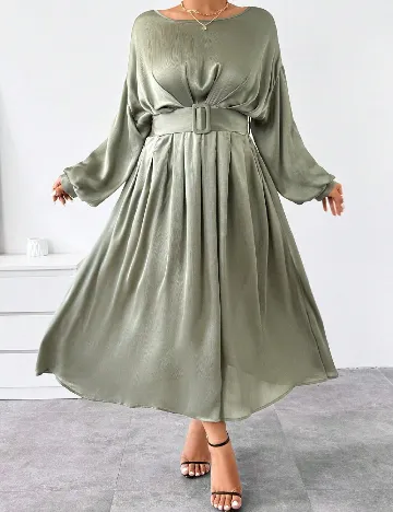 Rochie lunga SHEIN CURVE, verde