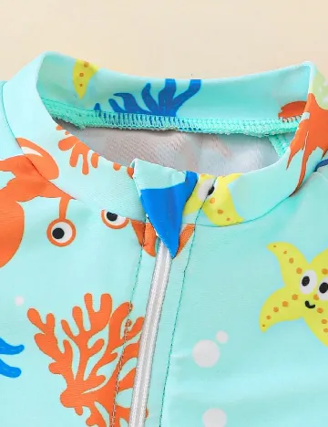 Salopeta de plaja Shein Kids, albastru