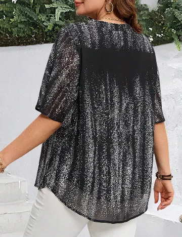 Bluza Emery Rose Curve, negru