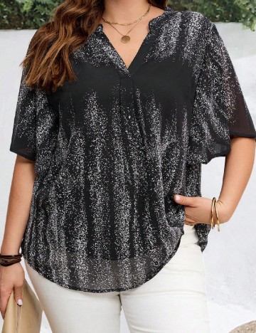 Bluza Emery Rose Curve, negru