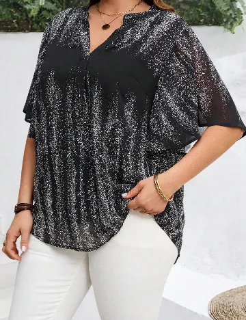 Bluza Emery Rose Curve, negru