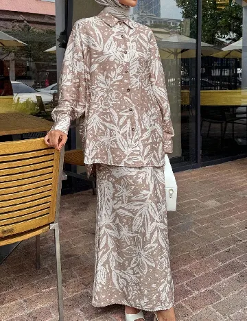 Compleu Dazy, crem/alb