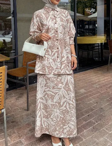 Compleu Dazy, crem/alb